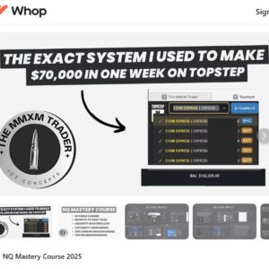 Cover image for MMXM NQ Mastery Course 2025 showing Nasdaq futures trading strategies and risk management techniques.