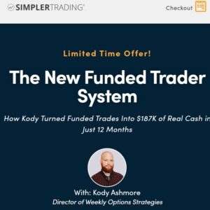 Course cover image for Simpler Trading Funded Trader System class featuring Kody Ashmore and his $187K funded account performance.