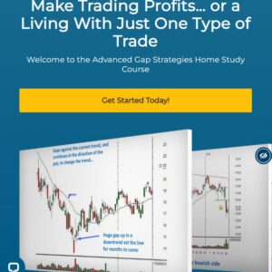 Cover image for T3 Live Advanced Gap Strategies course showcasing precision gap trading techniques for stocks